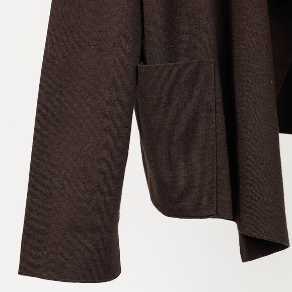 Akris PF/13 Reversible Brown Striped Cashmere & Silk Cardigan - Picture 10 of 12